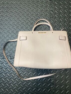Michael Kors Rayne Medium Saffiano Leather Satchel Pink